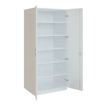 Q 25-80 skříň šatní, 2-dvéřová, 800x600x1800mm, bílá